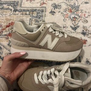 New Balance Women's Beige Sneakers